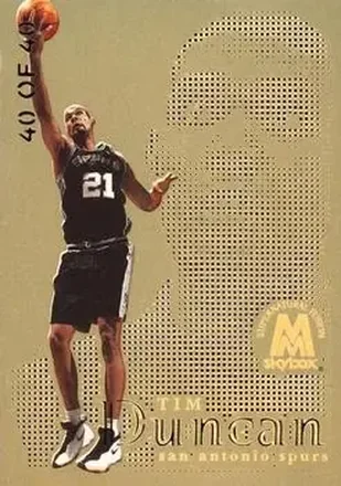 1998-99 SkyBox Molten Metal #35F Titanium Fusion Tim Duncan