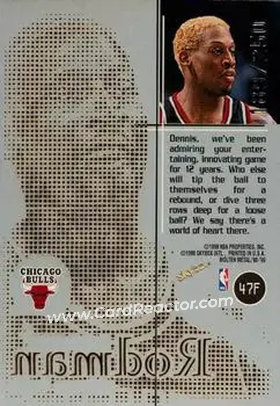 Back of Dennis Rodman