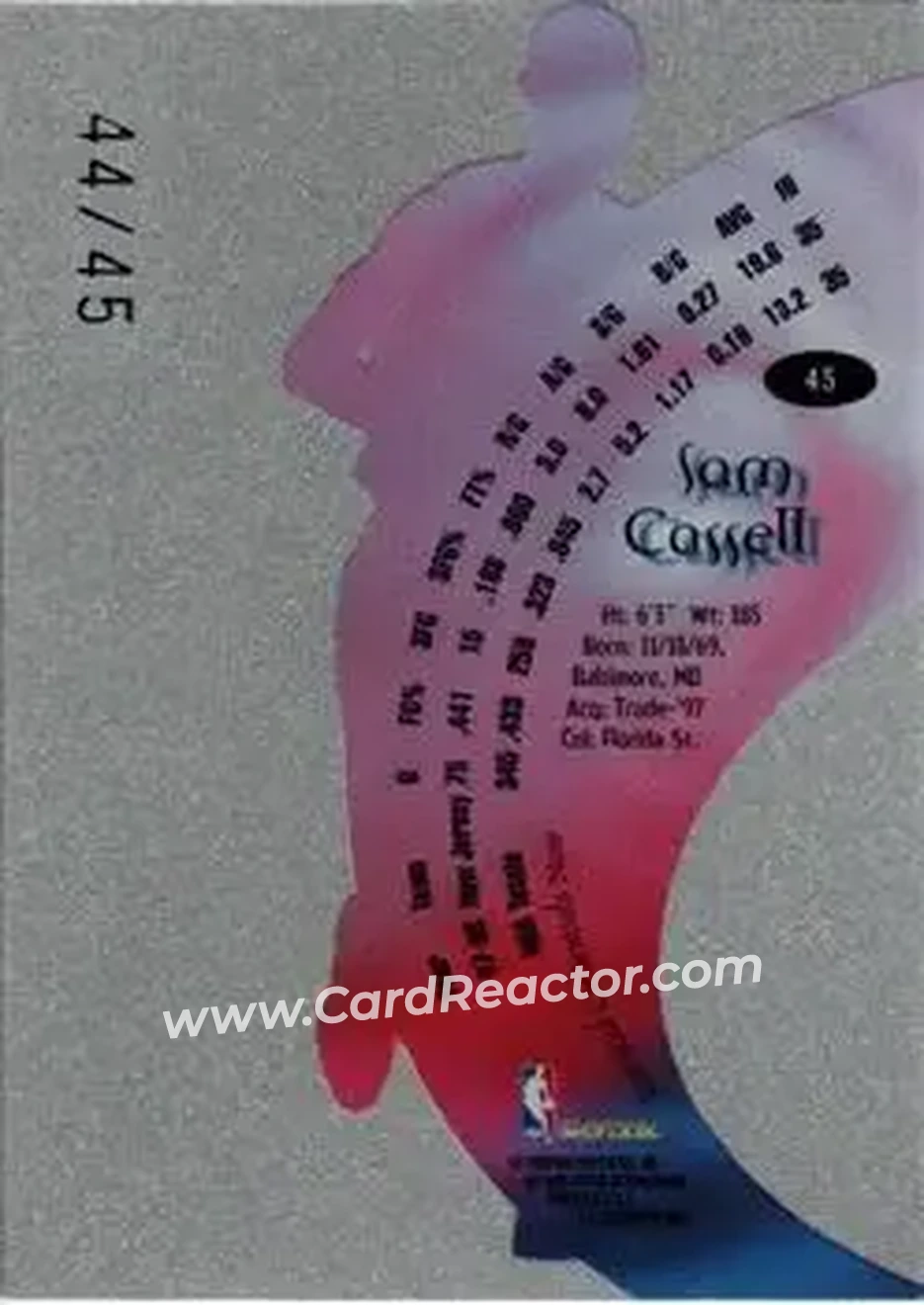 Back of Sam Cassell