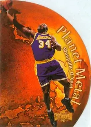 1998-99 Metal Universe #8 PM Planet Metal Shaquille O'Neal