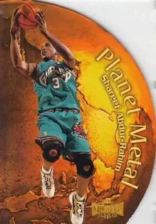 1998-99 Metal Universe #15 PM Planet Metal Shareef Abdur-Rahim