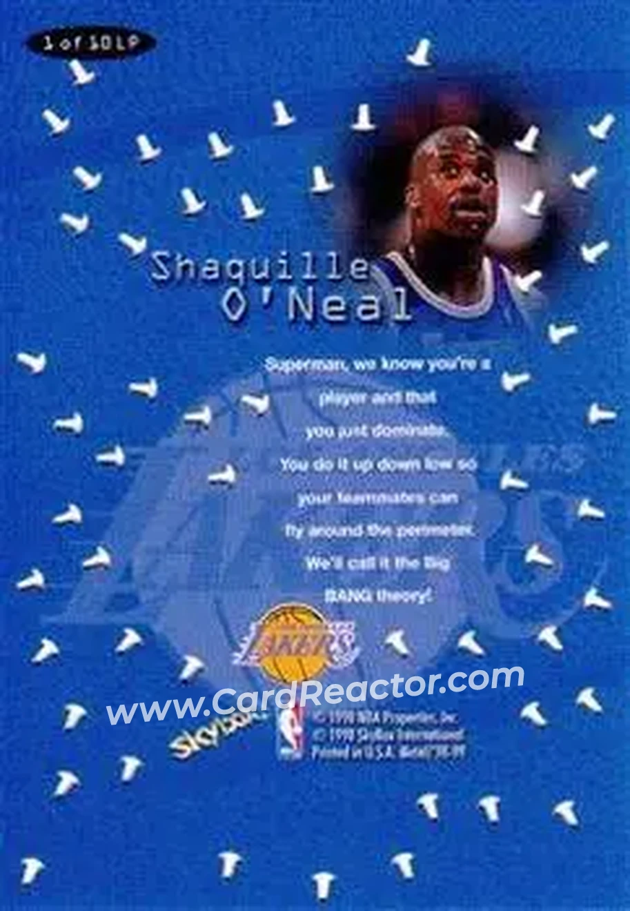 Back of Shaquille O'Neal