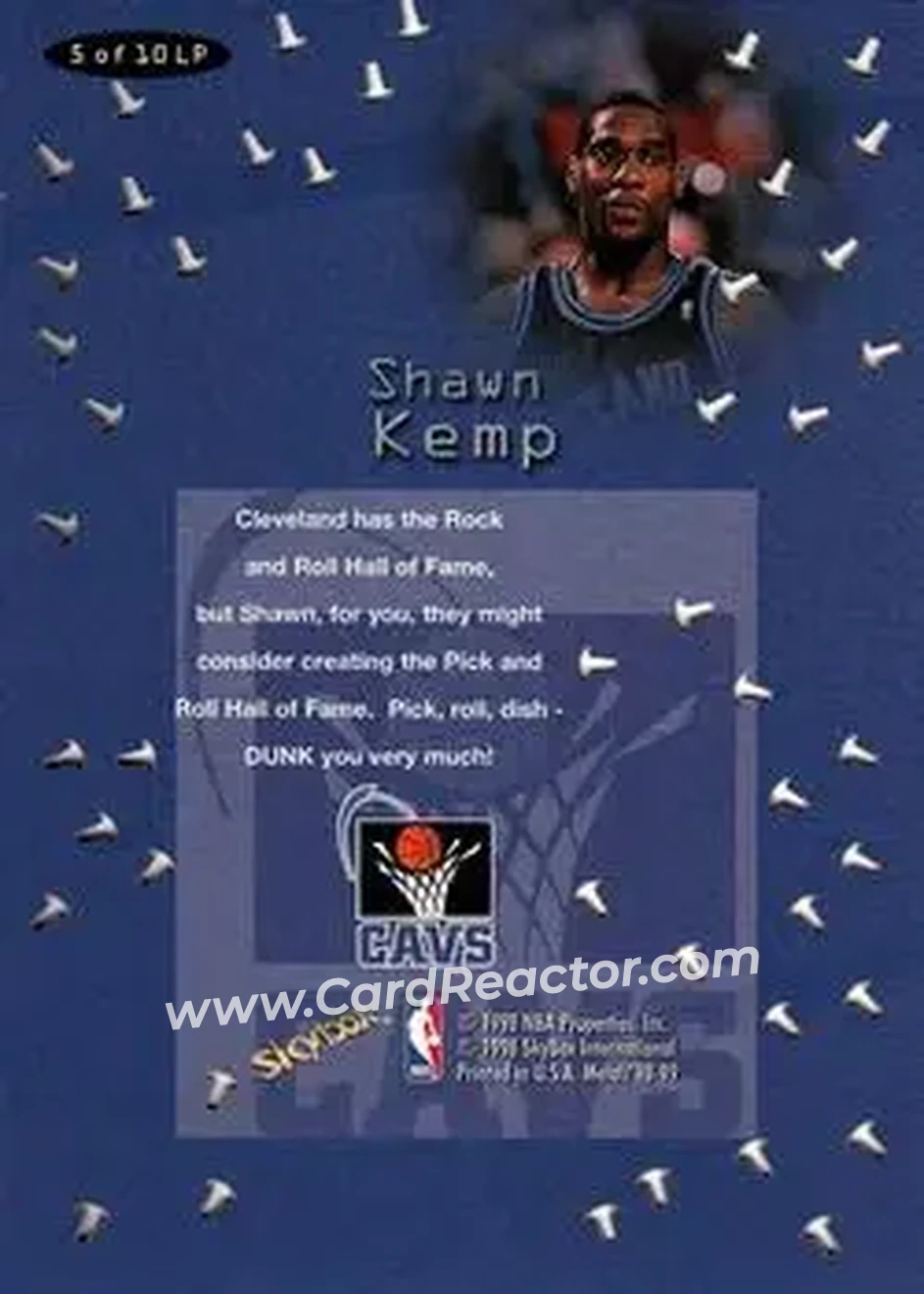 Back of Shawn Kemp