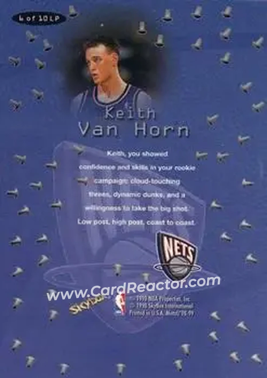 Back of Keith Van Horn