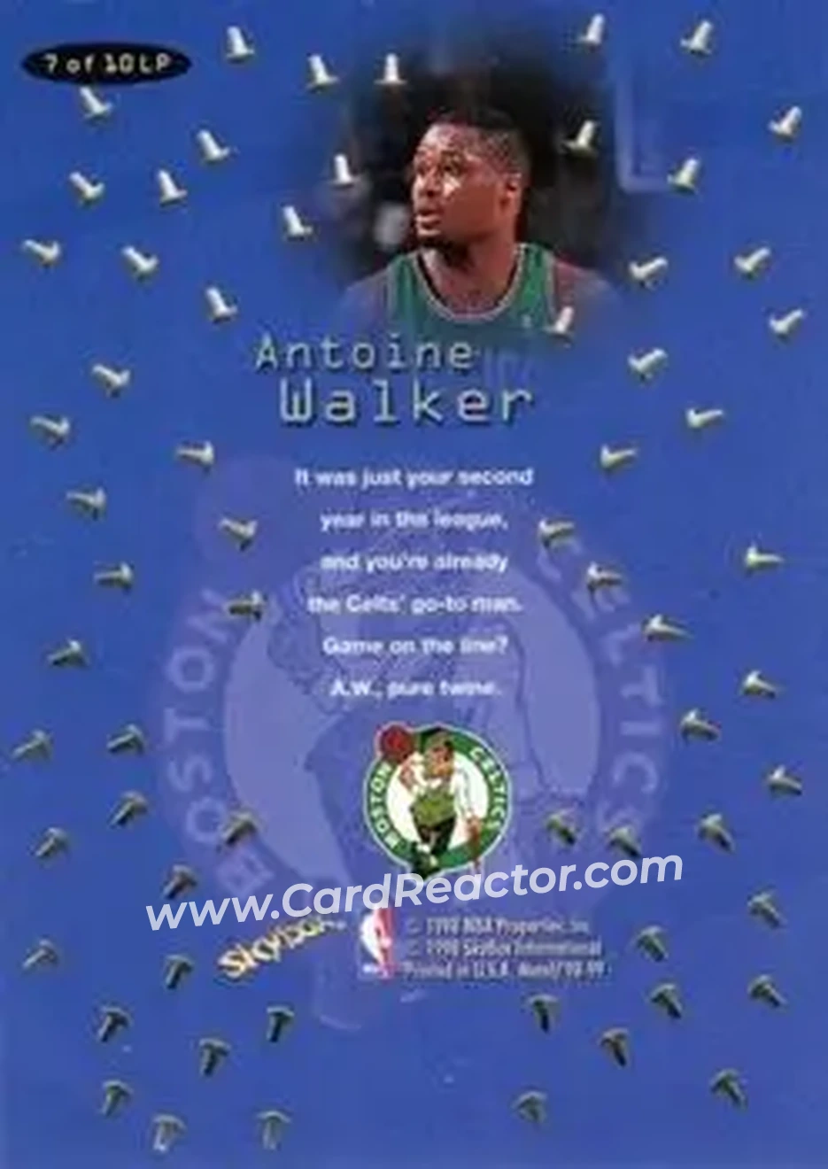 Back of Antoine Walker