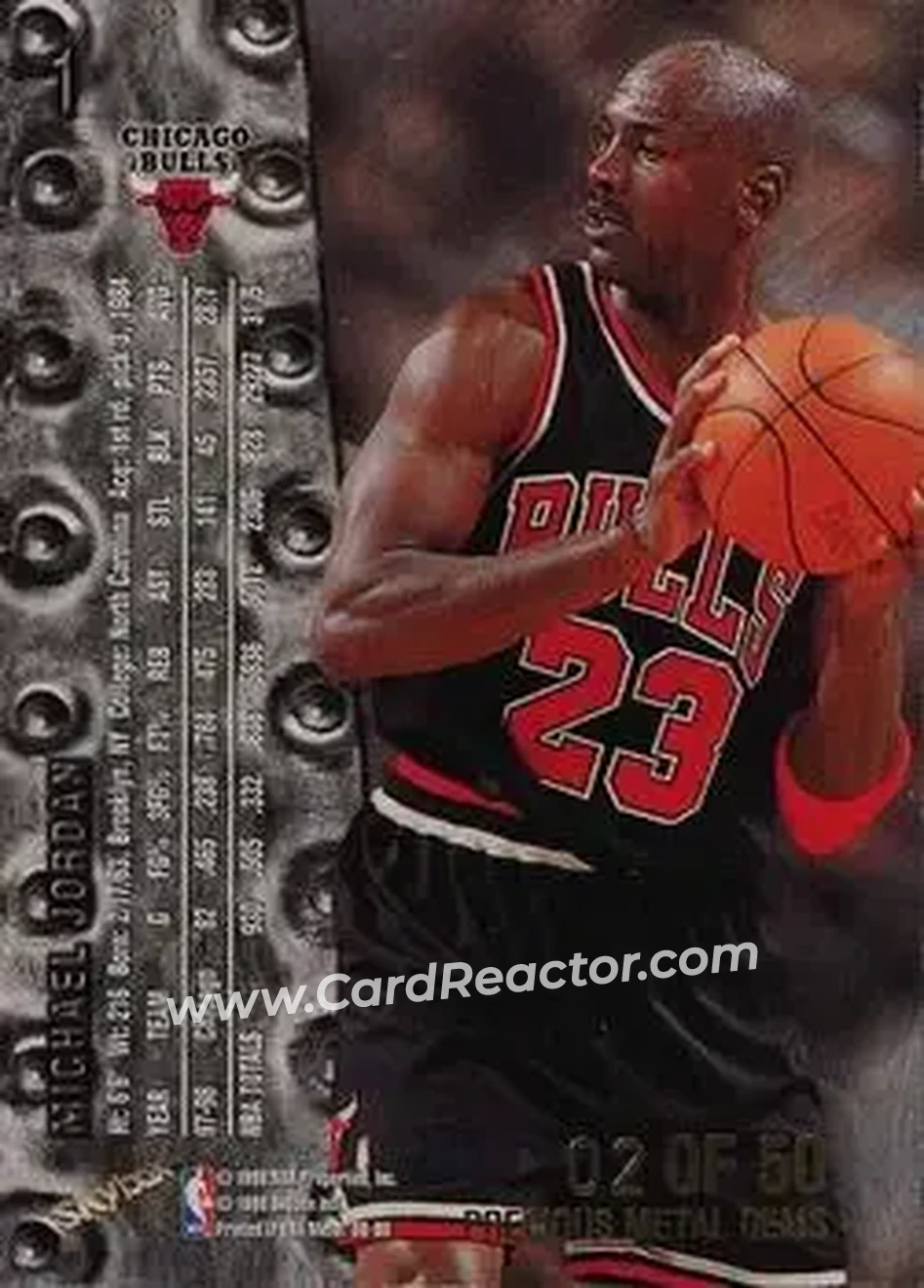 Back of Michael Jordan