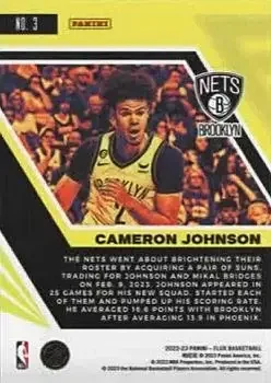 Back of Cameron Johnson