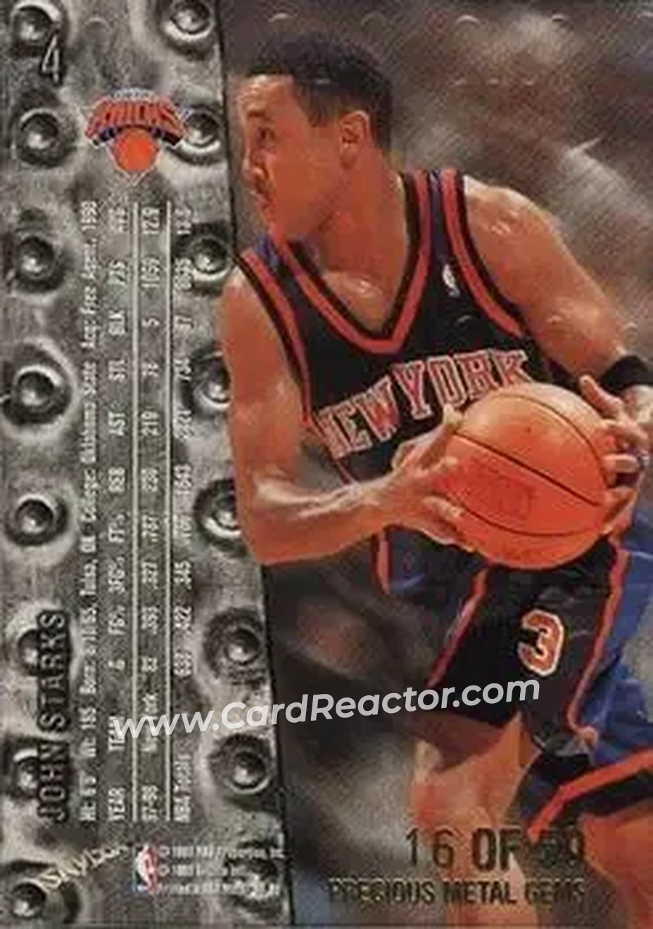 Back of John Starks