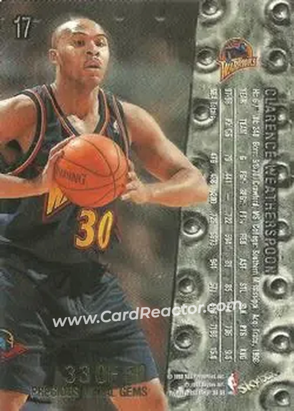 Back of Clarence Weatherspoon