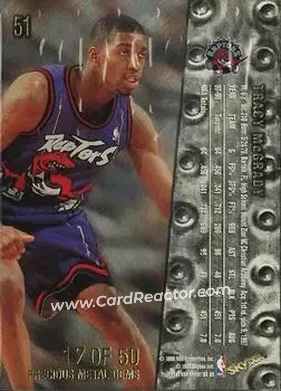 Back of Tracy McGrady