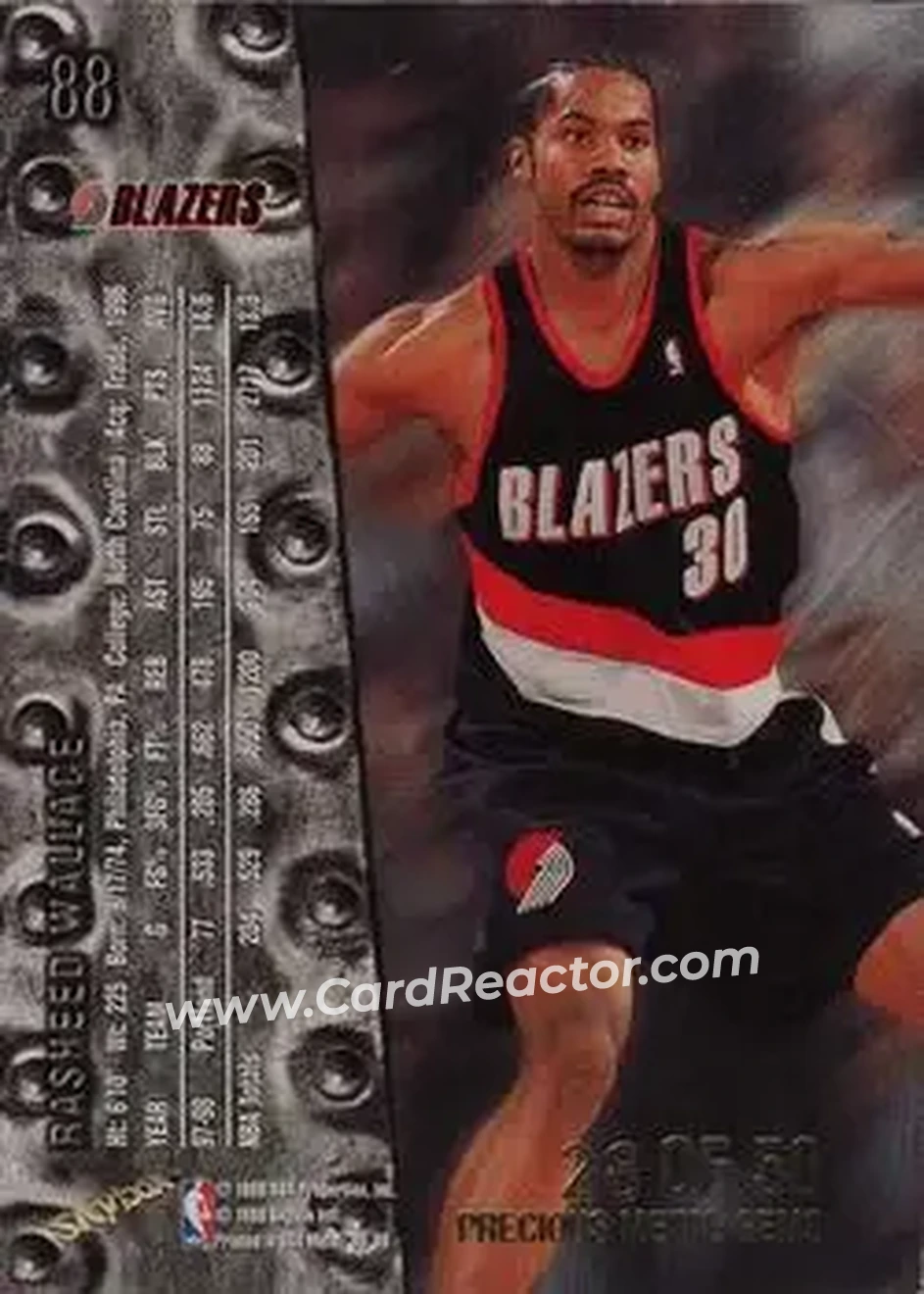 Back of Rasheed Wallace