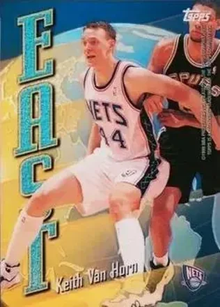 1998-99 Topps #EW8 East/West Refractors Card #EW8