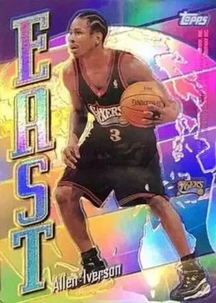 1998-99 Topps #EW9 East/West Refractors Card #EW9