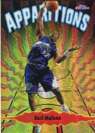 1998-99 Topps Chrome #A4 Apparitions Refractors Karl Malone