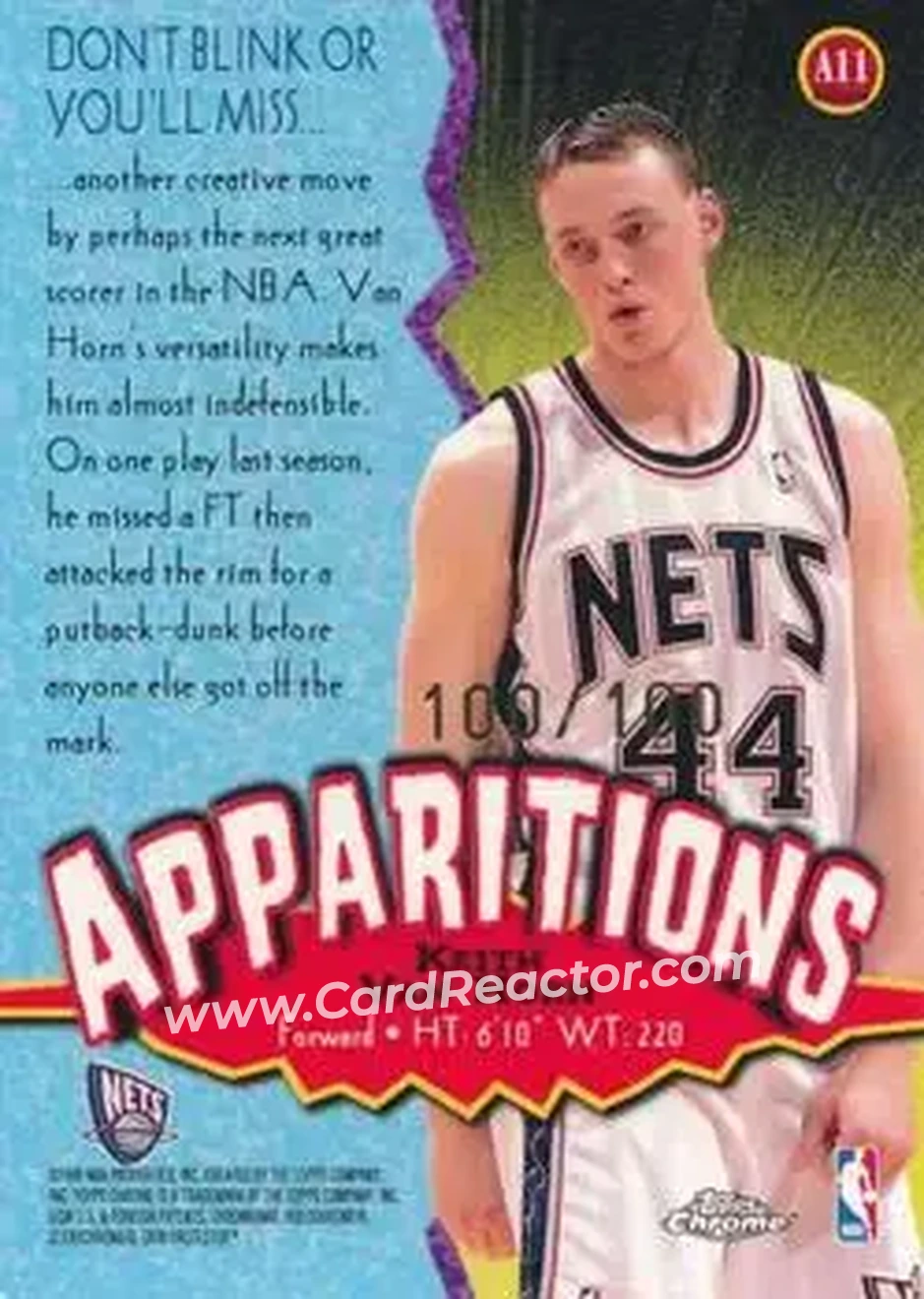 Back of Keith Van Horn