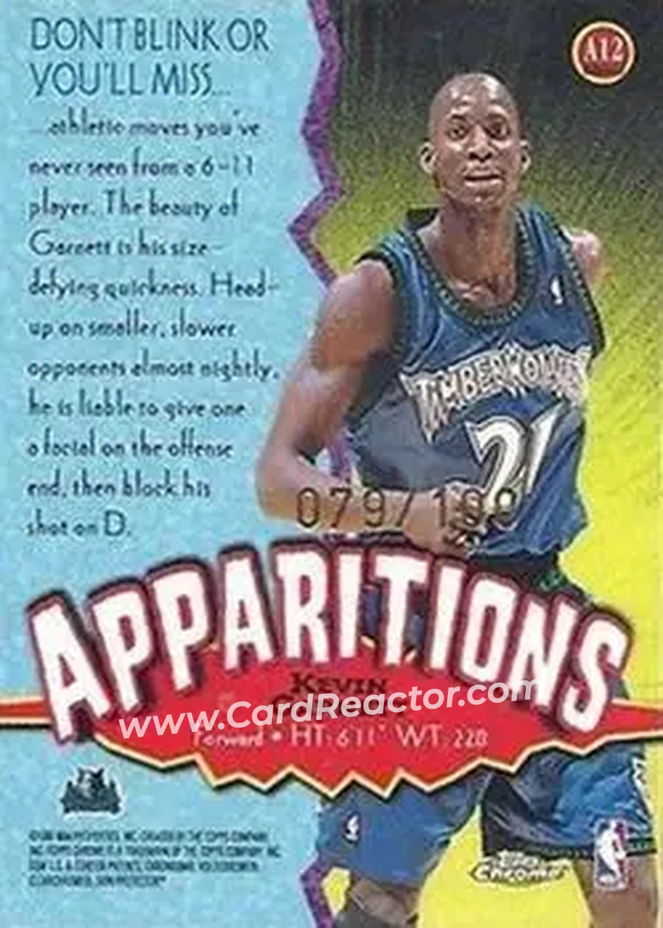 Back of Kevin Garnett