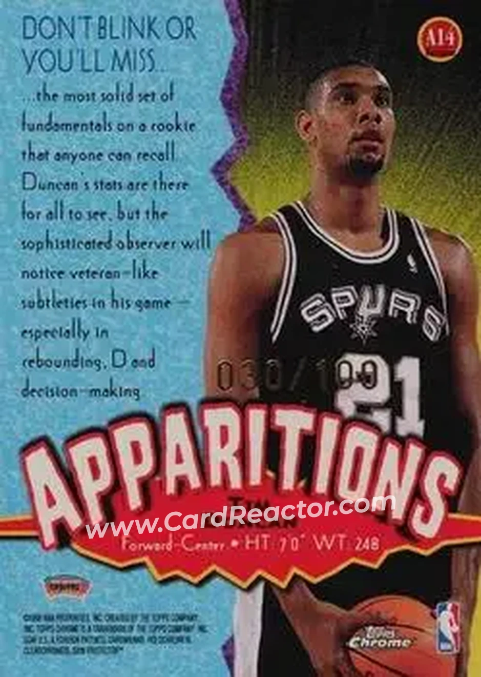 Back of Tim Duncan