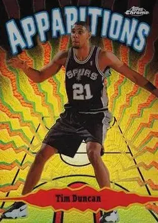 1998-99 Topps Chrome #A14 Apparitions Refractors Tim Duncan