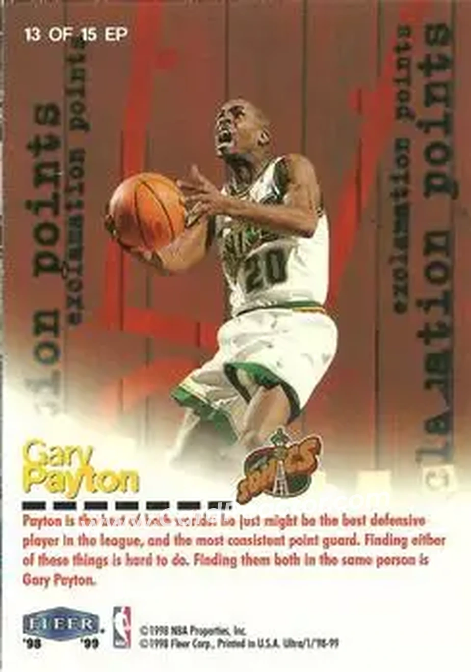 Back of Gary Payton