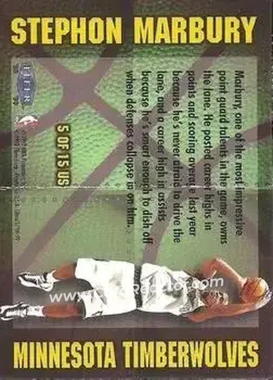 Back of Stephon Marbury
