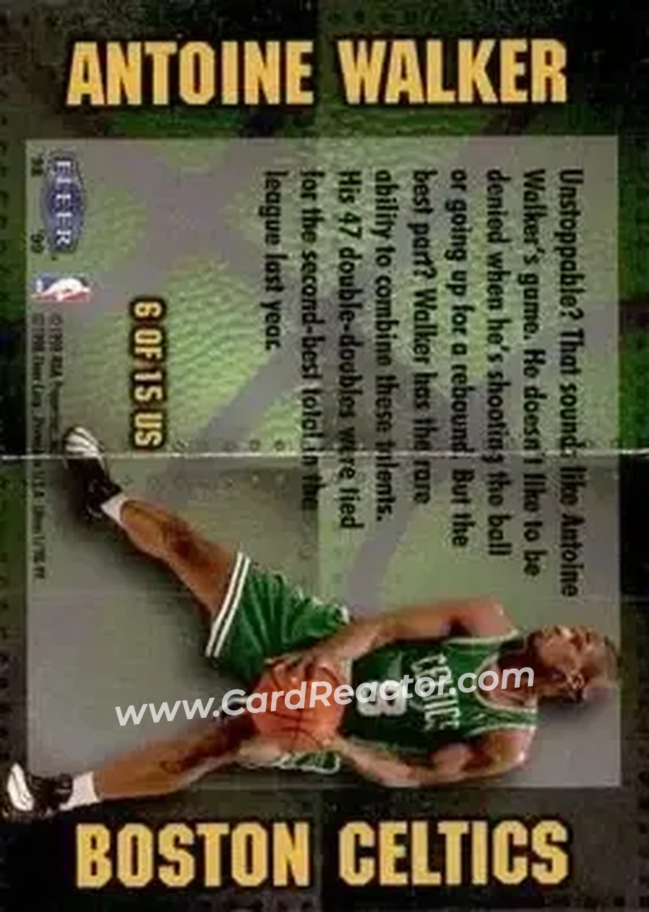 Back of Antoine Walker