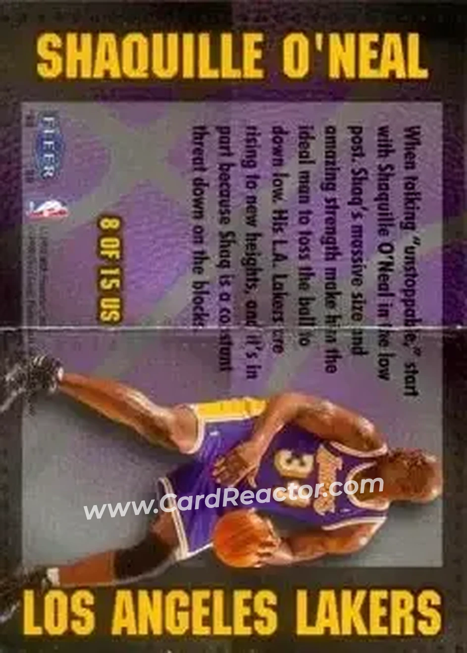 Back of Shaquille O'Neal