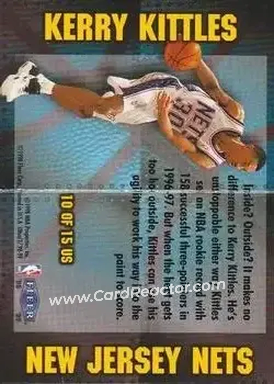 Back of Kerry Kittles