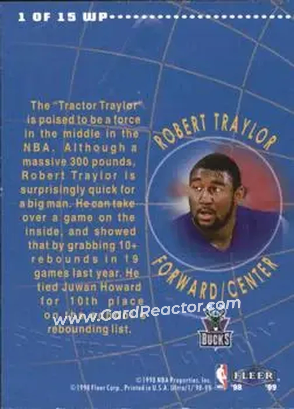 Back of Robert Traylor