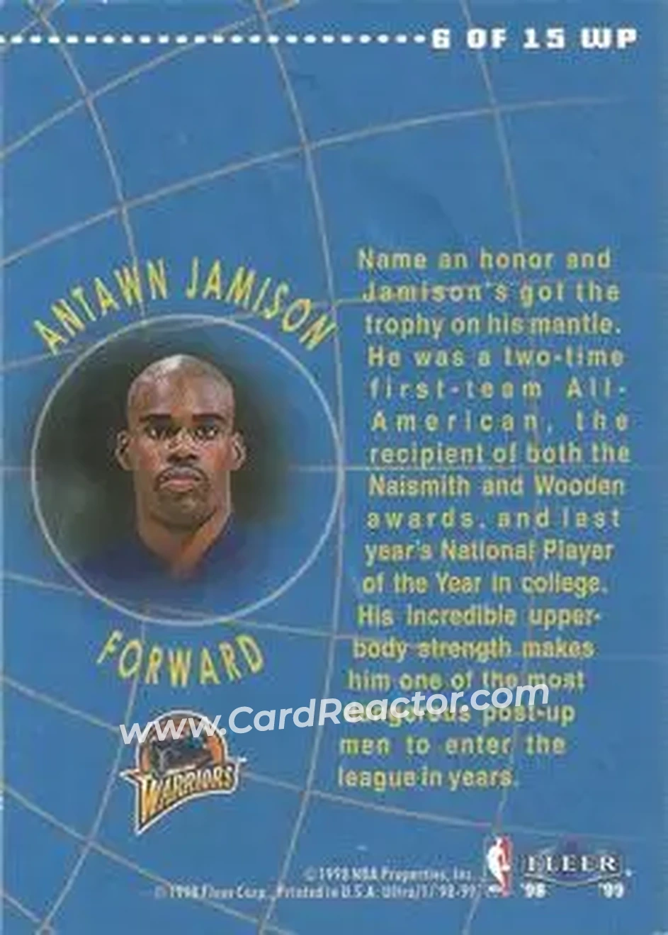 Back of Antawn Jamison