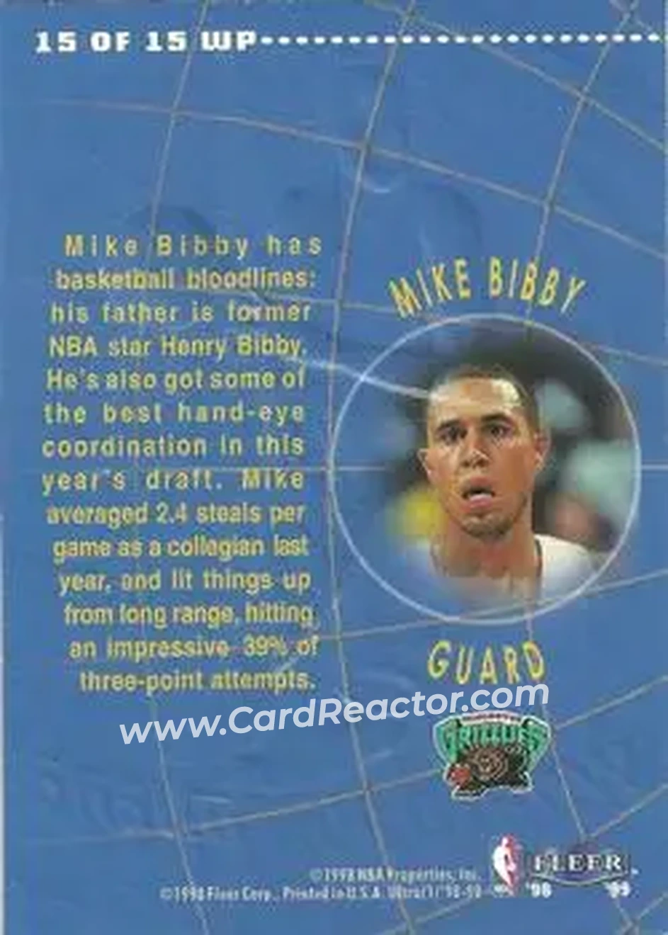 Back of Mike Bibby