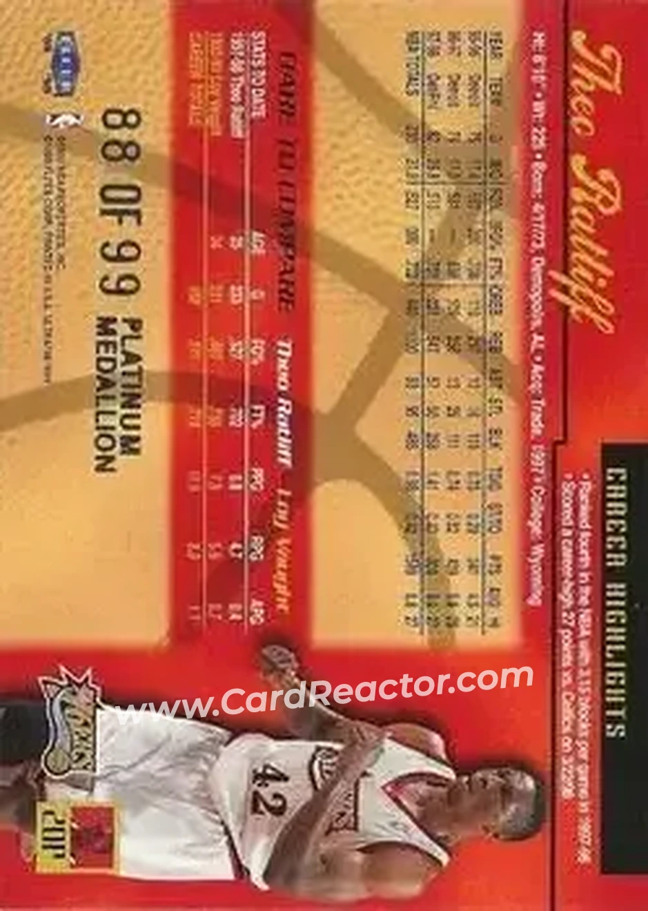 Back of Theo Ratliff