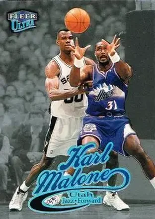 1998-99 Ultra #53P Platinum Medallion Karl Malone