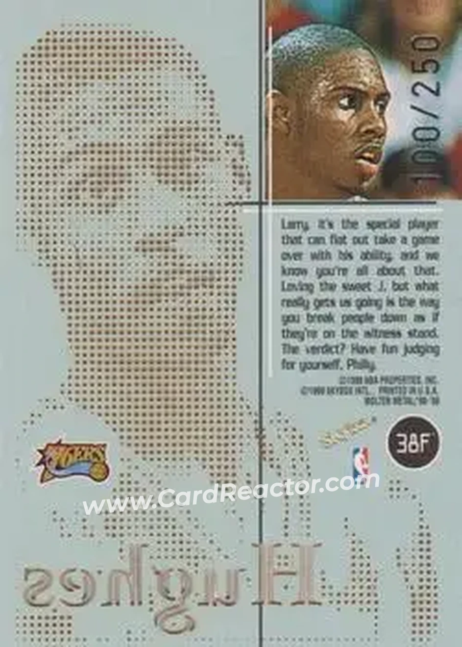 Back of Larry Hughes