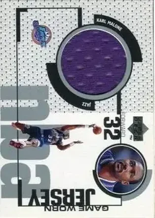 1998-99 Upper Deck - Game Worn Jerseys / Rookie Jerseys #GJ9 Karl Malone