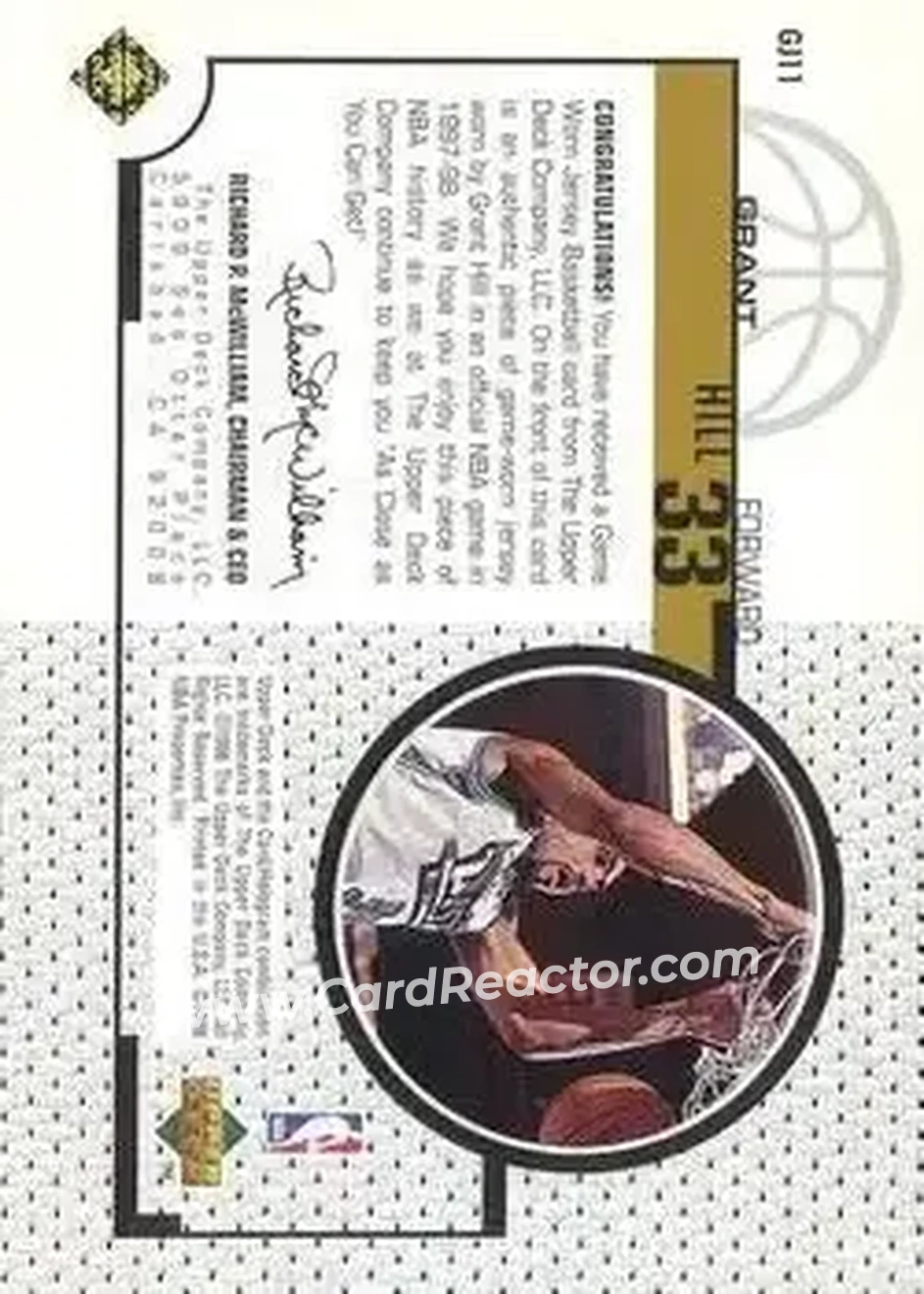 Back of Grant Hill