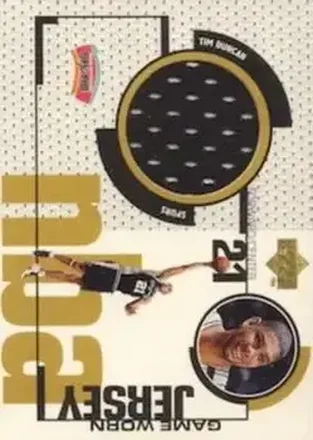 1998-99 Upper Deck - Game Worn Jerseys / Rookie Jerseys #GJ15 Tim Duncan