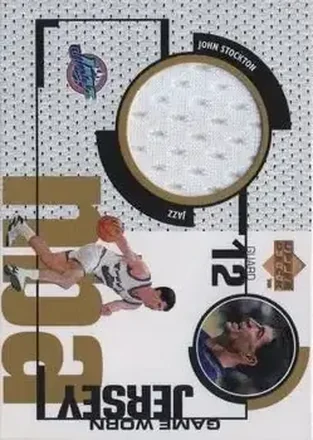 1998-99 Upper Deck - Game Worn Jerseys / Rookie Jerseys #GJ17 John Stockton