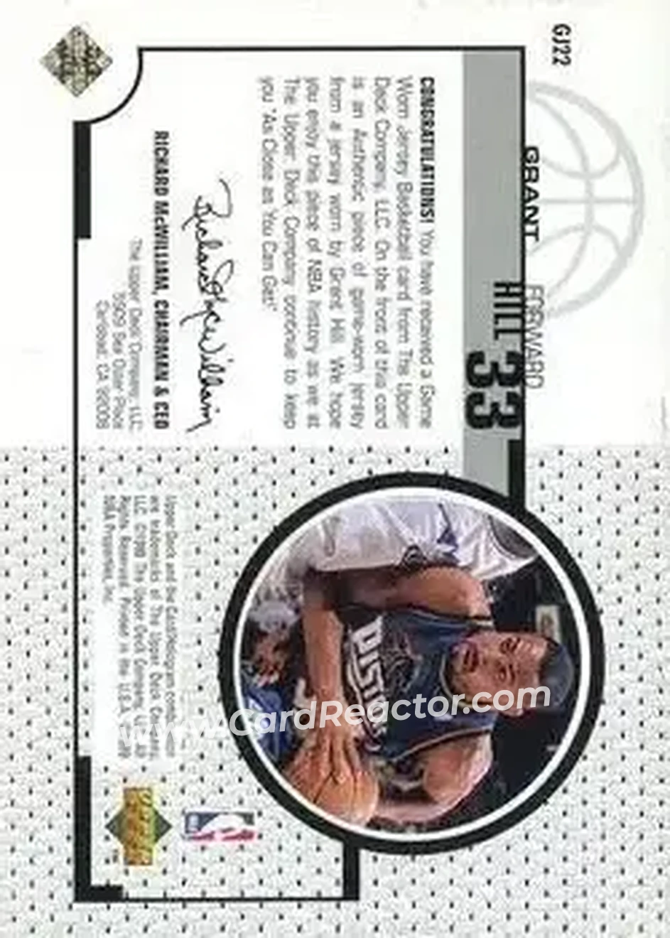 Back of Grant Hill