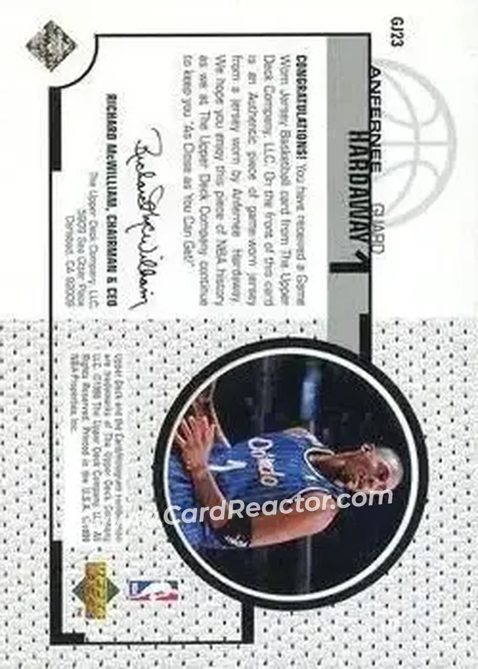Back of Anfernee Hardaway