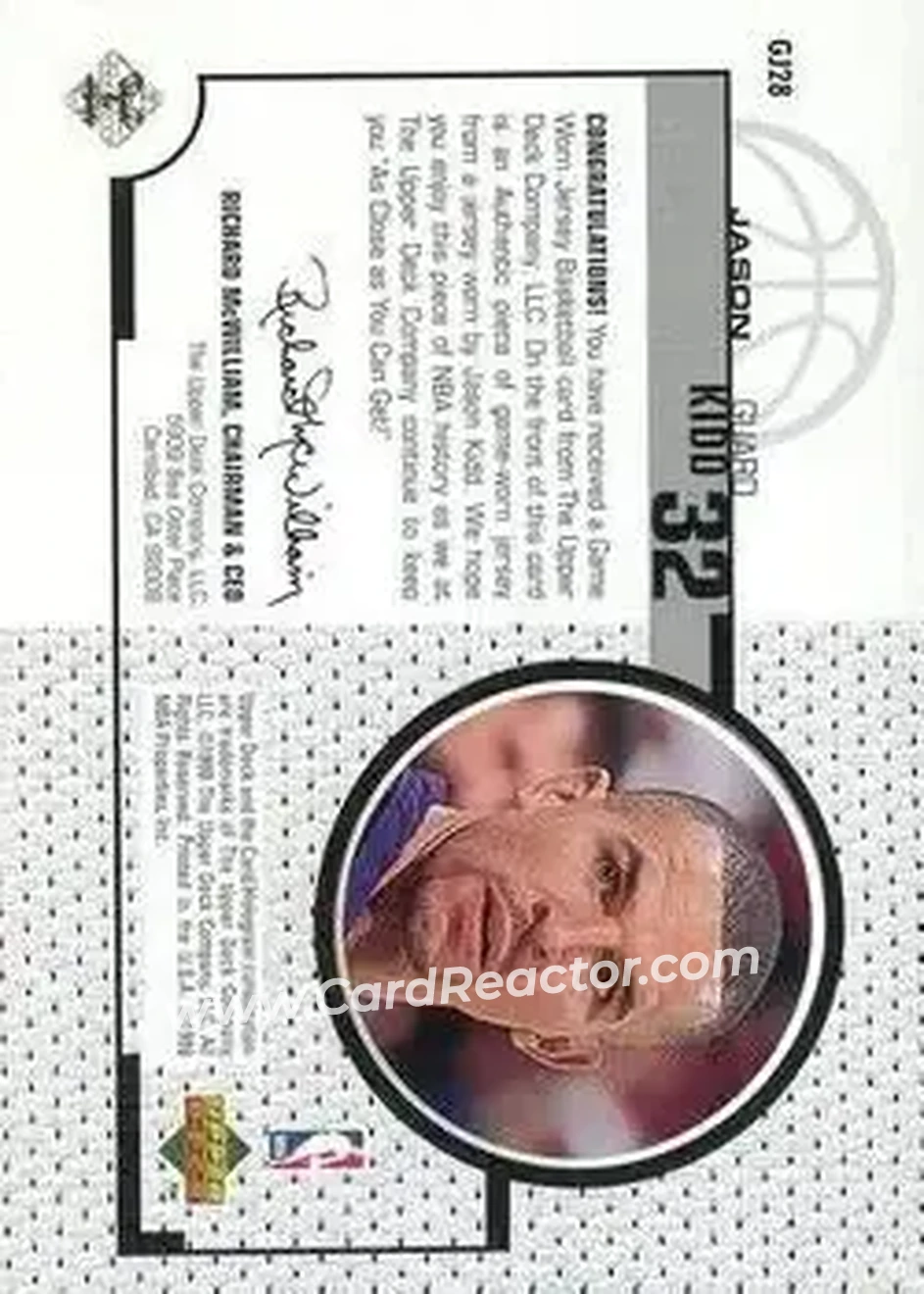 Back of Jason Kidd