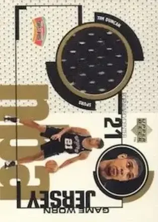 1998-99 Upper Deck - Game Worn Jerseys / Rookie Jerseys #GJ31 Tim Duncan