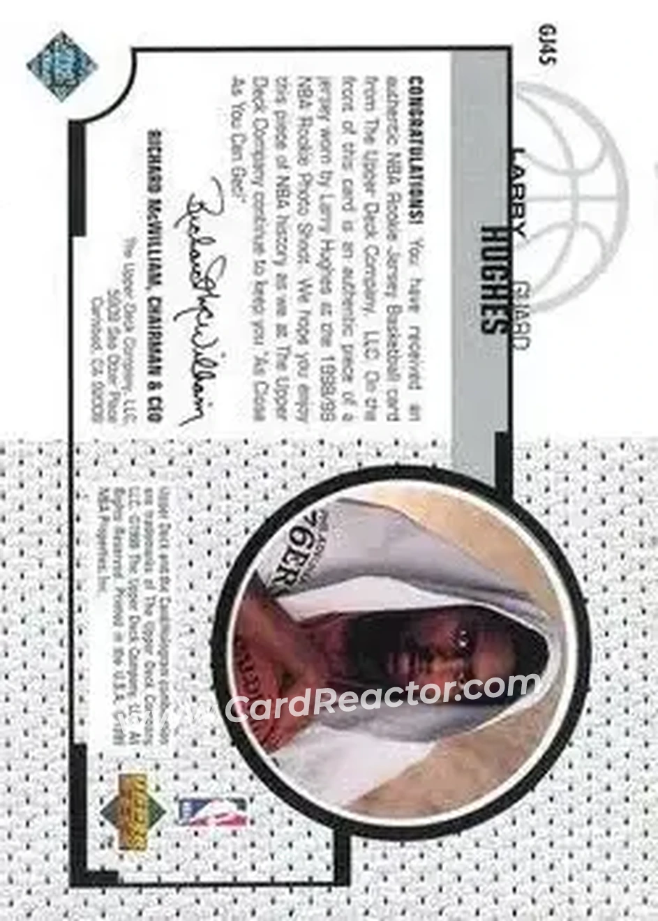 Back of Larry Hughes