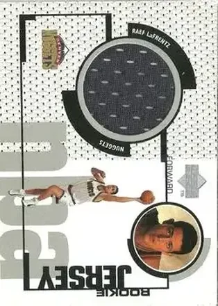 1998-99 Upper Deck - Game Worn Jerseys / Rookie Jerseys #GJ47 Raef LaFrentz