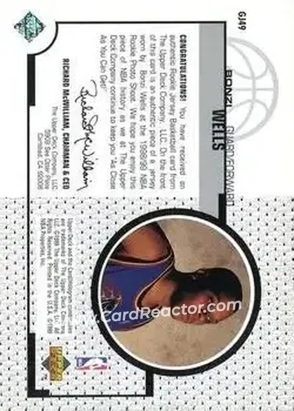 Back of Bonzi Wells