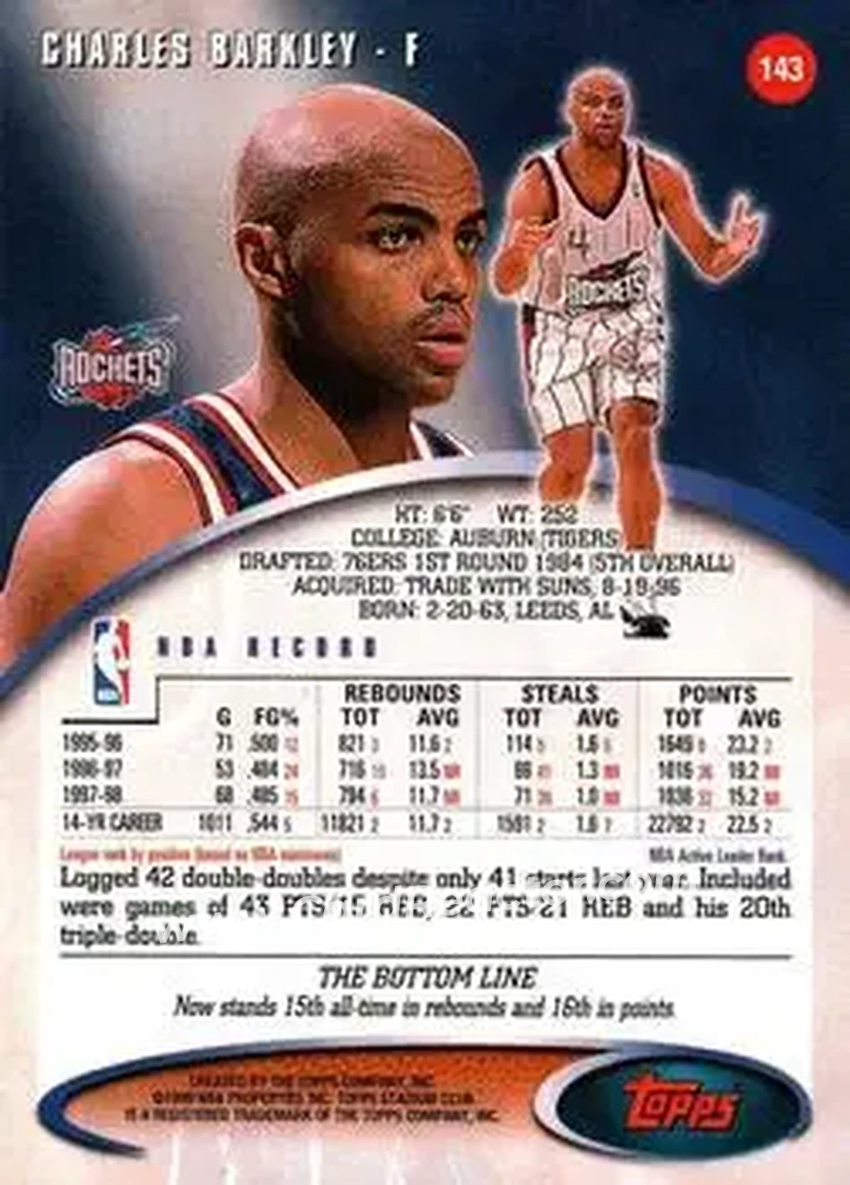 Back of Charles Barkley