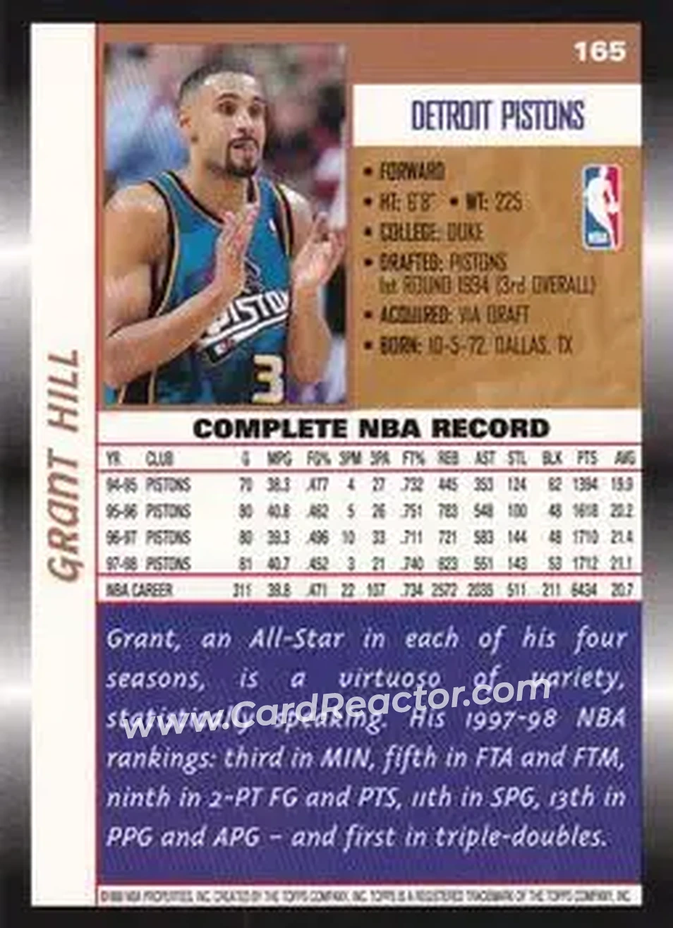 Back of Grant Hill