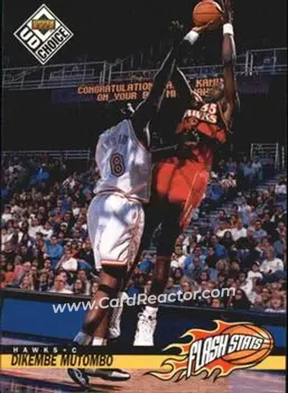 Front of Dikembe Mutombo