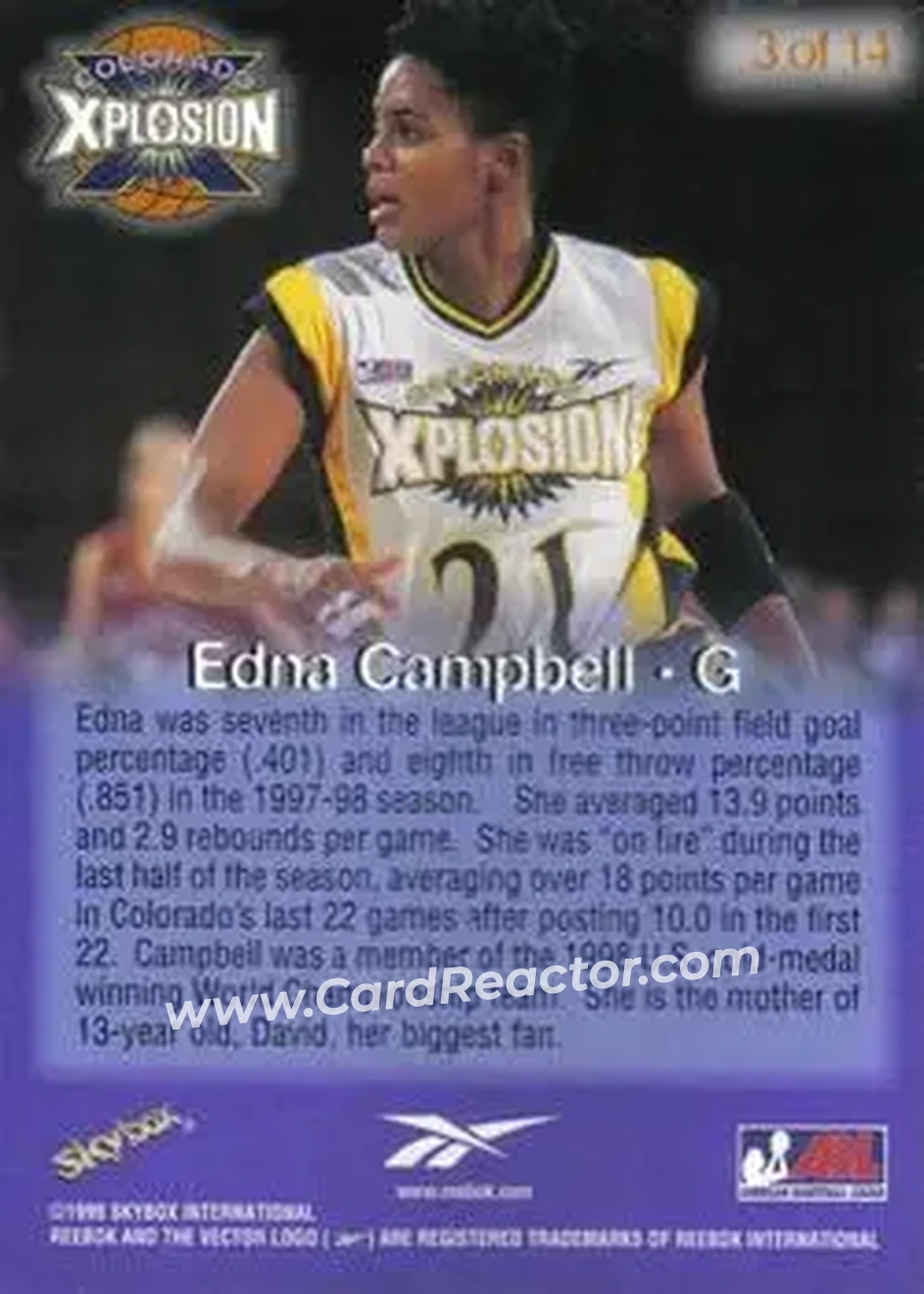 Back of Edna Campbell