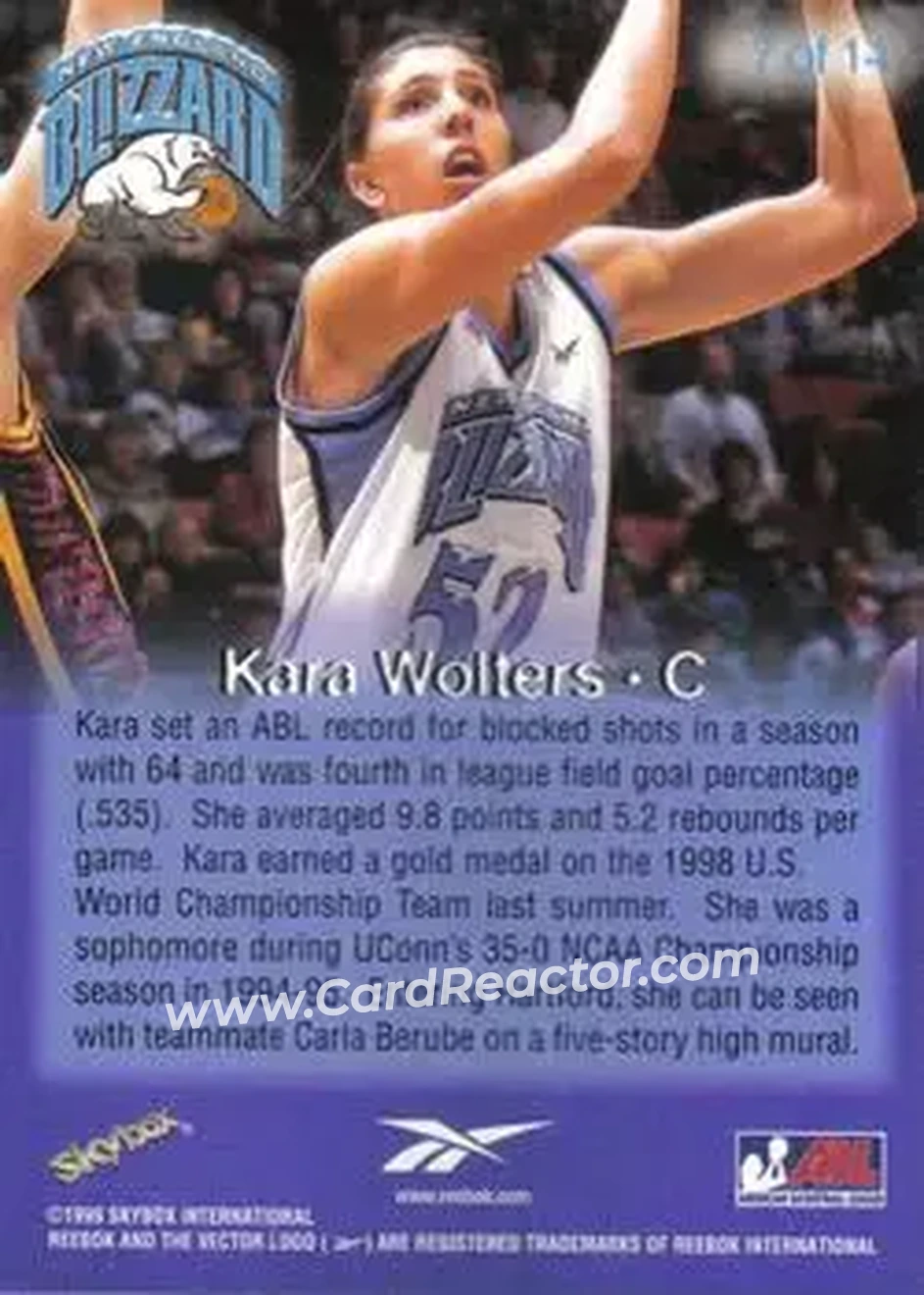 Back of Kara Wolters