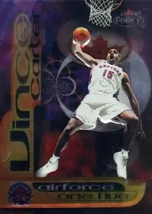 1999-00 Fleer Force #6 AF Air Force One Five Vince Carter